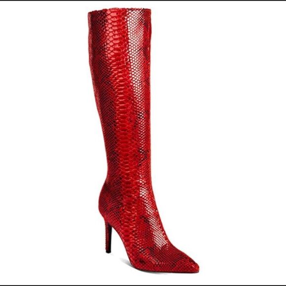 Thalia Sodi Rajel “Red Snake” Boots - Picture 1 of 16